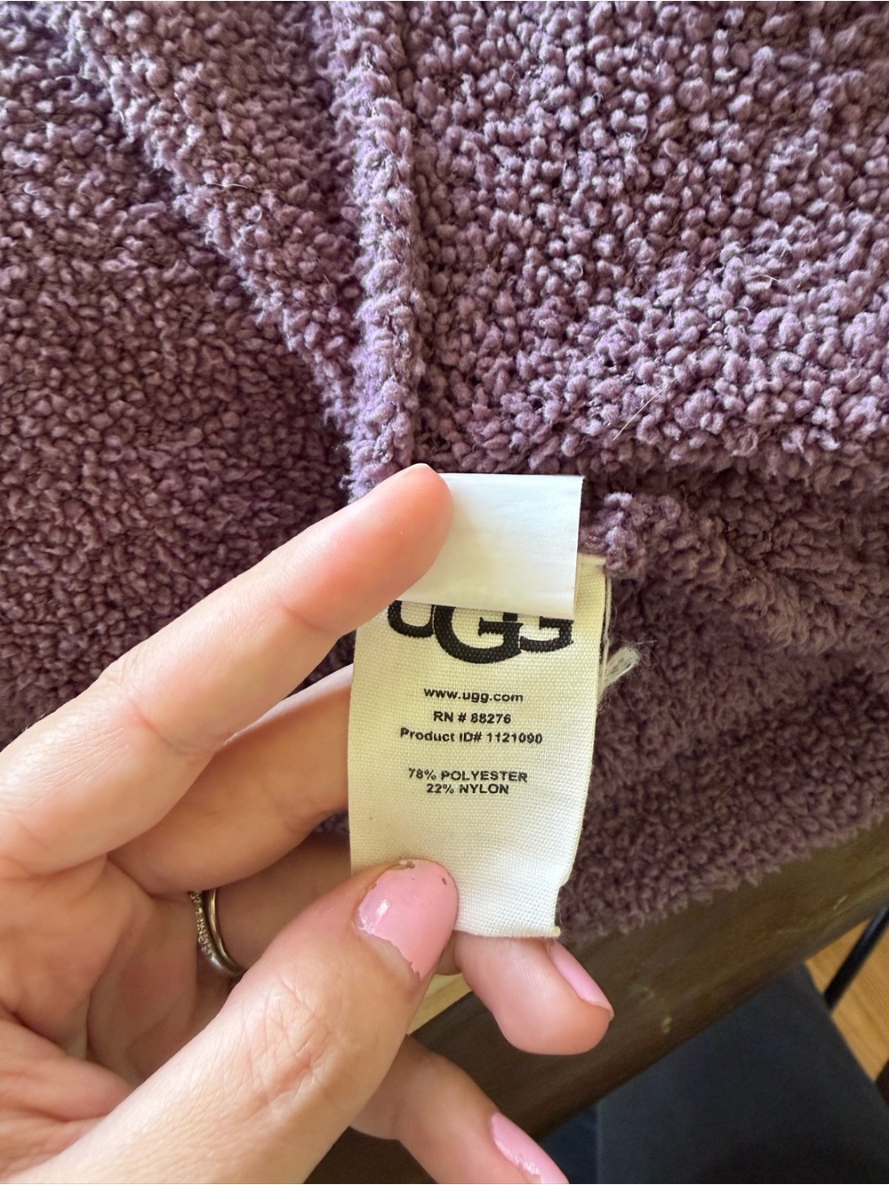 UGG Purple Plush Belted Robe Size S - Picture 4 of 4